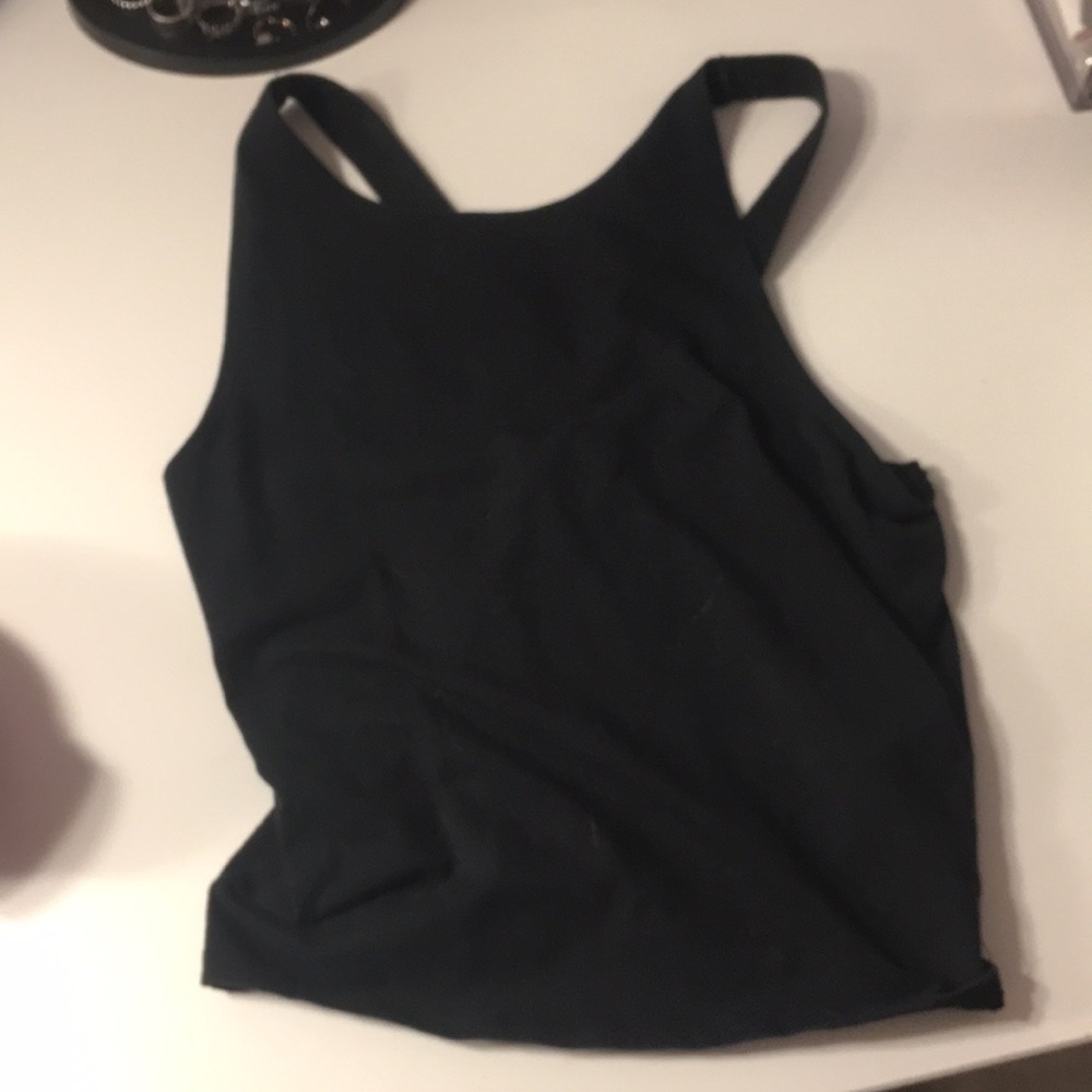 Black crop top